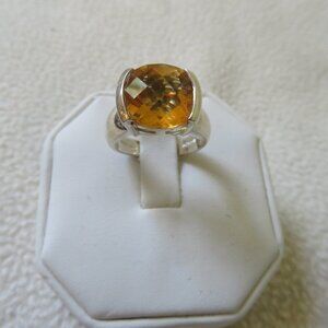 Sterling Citrine Ring